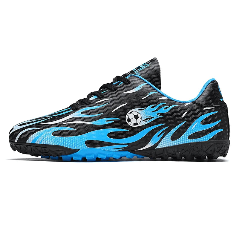 Chaussures de football professionnelles pour enfants et hommes, chaussures de sport à tige basse avec soutien de la cheville, pour jeunes, entraînement et matchs, antidérapantes et durables