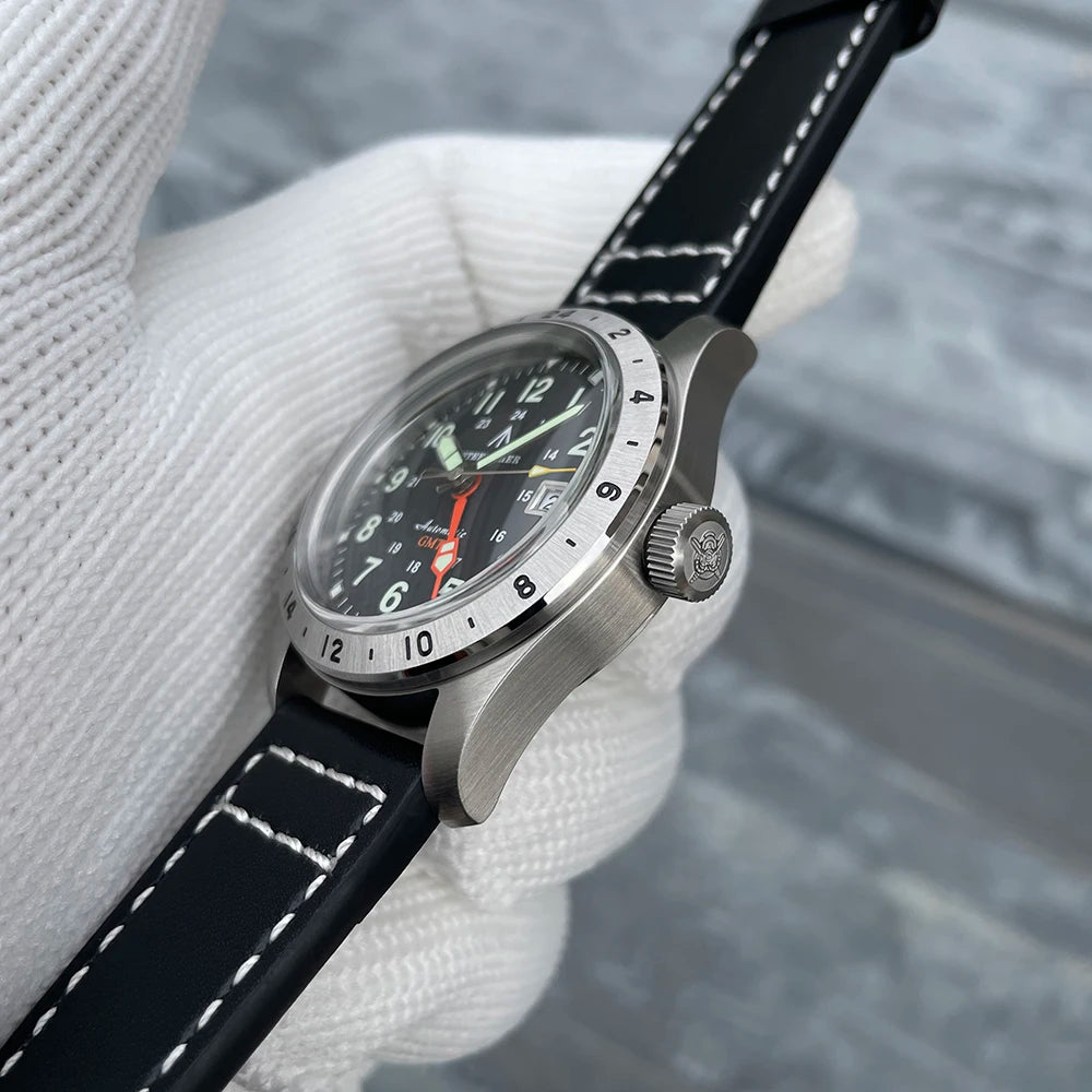 STEELFLIER Official SF792 GMT Mechanical Wristwatch, NH34 Movement, Super BGW9 C3 Luminous, 200M Waterproof Luxury Dive Watch