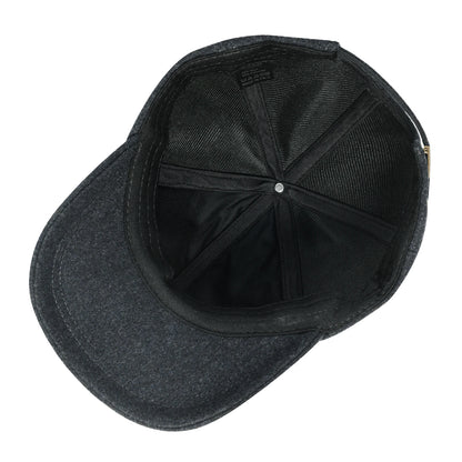 BOTVELA Șapcă de baseball din lână tweed pentru bărbați, stil casual, moale, ajustabilă, fără structură