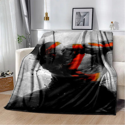 29 Style Kratos God of War Games Cartoon Blanket,Soft Throw Blanket for Home Bedroom Bed Sofa Picnic Travel Office Cover Gifts