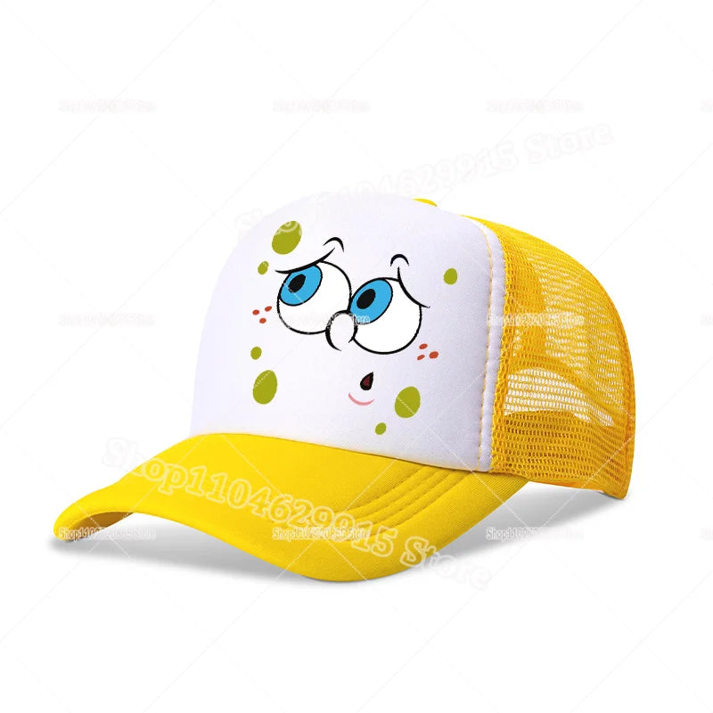 SpongeBobs SquarePants Baseball Cap Cartoon Anime Print Kids Adult Hat Summer Outing Athleisure Adjustable Sun Hats Fashion Gift