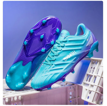 Double Star Adult Youth AG Soccer Cleats Non Slip Durable Artificial Natural Grass Football Shoes for Training Match Men Women