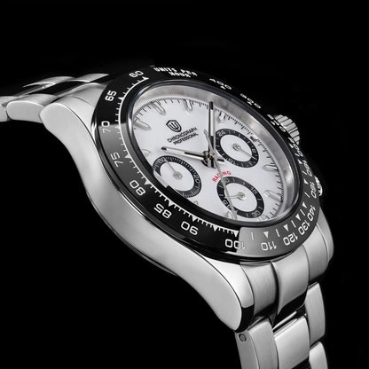 Watchdives WD16500 V2 Men Watch VK63 Quartz Movement Chronograph Wristwatch Stainless Steel Sapphire Crystal Luminous Watches