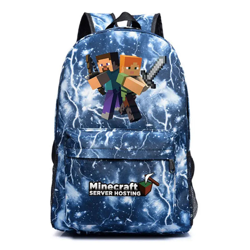 In Stock Minecraft Enderman Creeper Graphic Printed Backpack Large Capacity Lightweight Fashion Casual For Daily Travel Outdoor