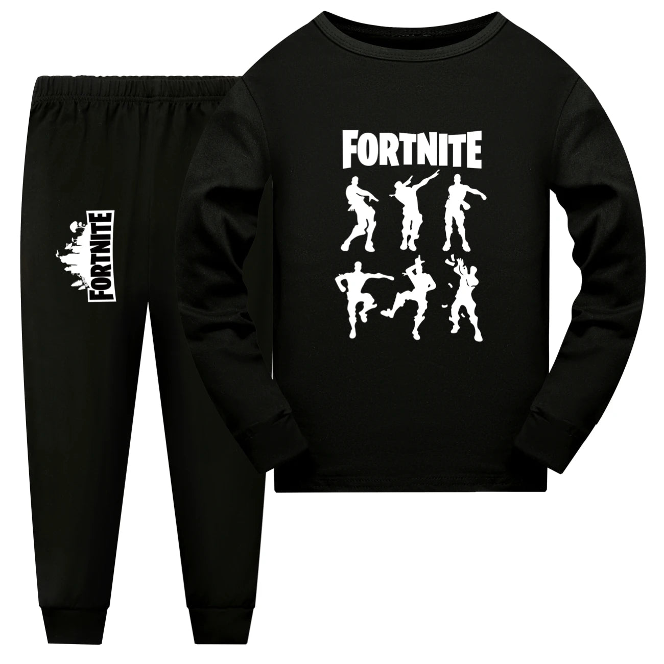 New Kids Fortnite Fall Pajama Sets Baby Girls Long Sleeve Tops Pants 2pcs Set Teen Boys Daily Sleepwear 1006