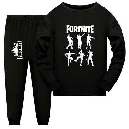 New Kids Fortnite Fall Pajama Sets Baby Girls Long Sleeve Tops Pants 2pcs Set Teen Boys Daily Sleepwear 1006