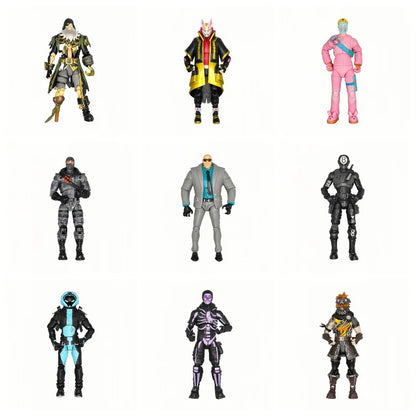 New Fortnite Trooper Sky Fox Raven Black8 Game Character Cartoon Articulated Action Figure Model Cool Decorative Ornament Toy