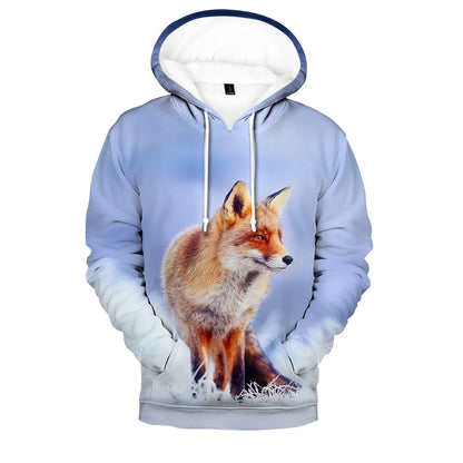 Hip Hop Popular Novelty Comfortable New Fox 3D Print Hoodies Sweatshirts Men/Women Sweatshirt Adult/Child Casual Pullovers