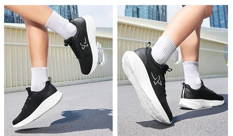 Xtep Women's Running Shoes 2025 Summer New Durability Lightweight Casual Shock-absorbing Breathable Mesh Sneakers 875418110054