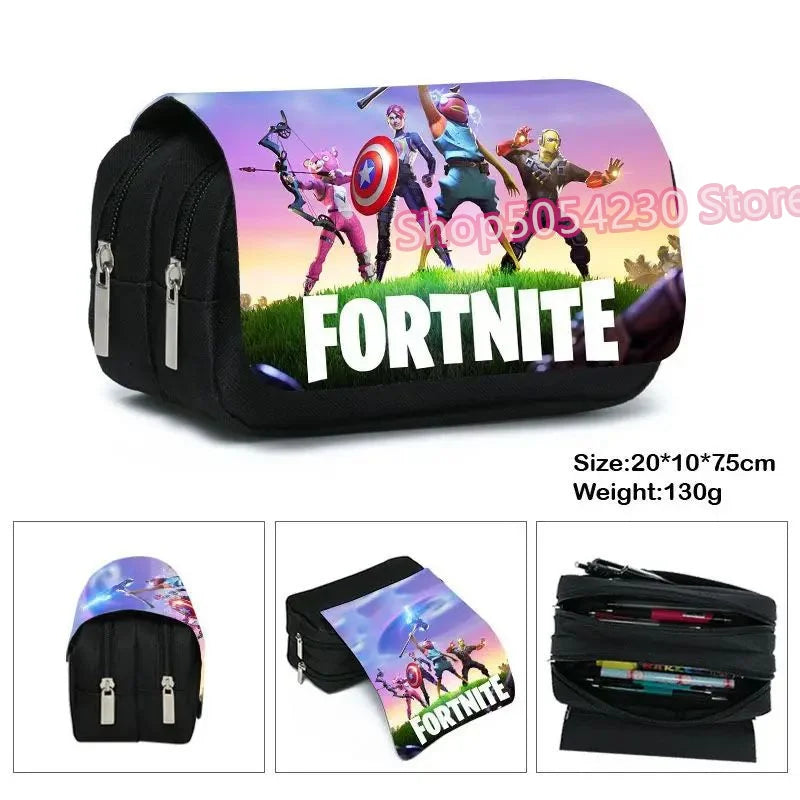 Fortnite 3PCS Backpack for Boys Victory Game 16 Inch Water Resistant Preschool Knapsack Cool Elementary School Backpacks