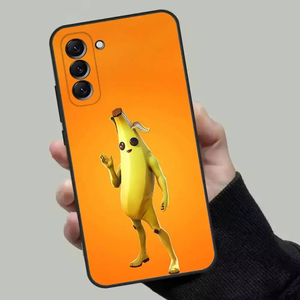 M-Midas F-Fortnite Phone Case For Samsung Galaxy A13, A21s, A22, A31, A32, A52, A53, A71, A80, Soft Black Shell
