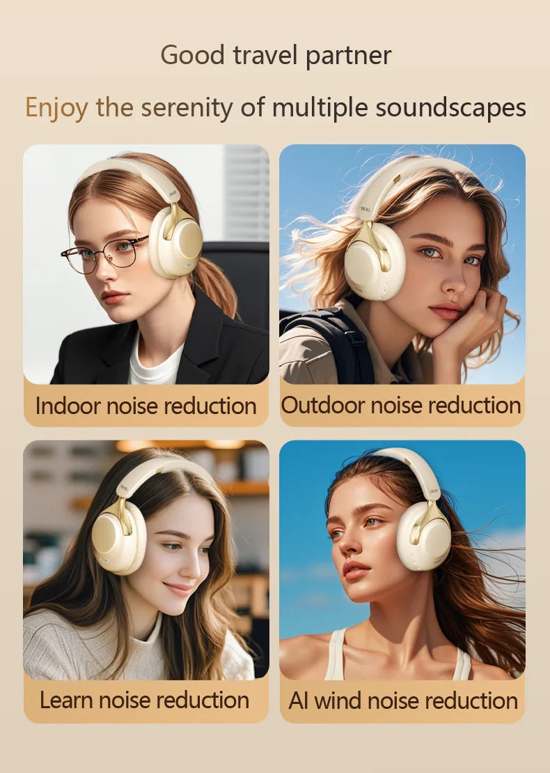 Acer OHR524 ANC Wireless Bluetooth Headphones 360° Surround Sound Headsets Gamer Sports Earphones Noise Reduction with HD Mic