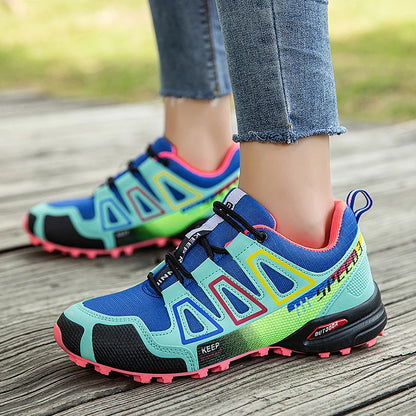 Hiking Shoes Women's Outdoor Hiking Sports Shoes, Non-Slip Hunting Tactical Shoes, Breathable Lace-Up Climbing Shoes, Cycling