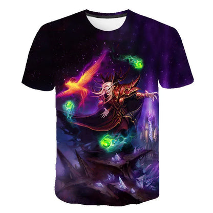New Game World Of Warcraft 3D Printed T-shirt Men Women Fashion Streetwear O-Neck T Shirt Harajuku Oversized Tees Tops