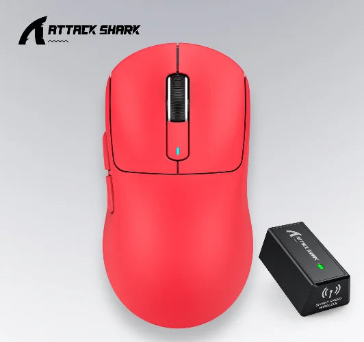 ATTACK SHARK X3 Rato de três modos 1K Hz, X3Pro Rato sem fios Bluetooth 4K Hz leve, PAW3395, velocidade de movimento 650IPS
