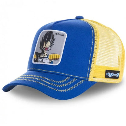 Kapa Dragon Ball Son Goku, bejzbolska kapa, poletna potovalna kapa s ščitkom, moška kapa z vezenjem, hip-hop kapa s ščitkom proti soncu, nastavljiva kapa v stilu »trucker«, mrežasta kapa