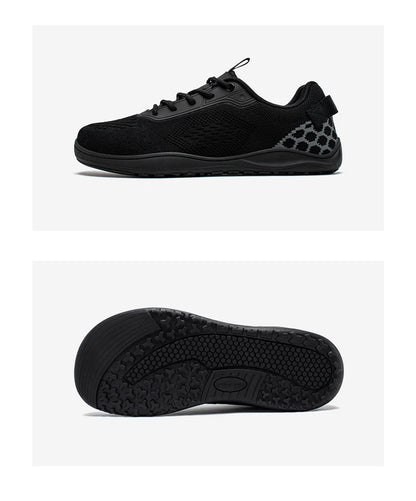 HOBIBEAR Dzianinowe buty typu „barefoot” – unisex, bez podbicia, z szerokim czubkiem, minimalistyczne, oddychające, codzienne buty do chodzenia