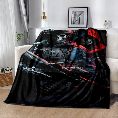 29 Style New Call of Duty COD Ghost Simon Gun Games Blanket,Soft Throw Blanket for Home Bedroom Bed Sofa Travel Cover Kids Gift