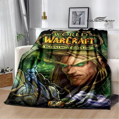 Game World of Warcraft Printed Blanket Picnic blanket Warm Flannel blankets Home bed linings blankets for beds Birthday Gift