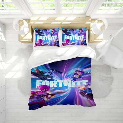 Battle game F-Fortnite Duvet Cover Set Soft Wash Bed 3 Piece Summer Comfortable Student Dormitory Home Baby Bedding Best seller