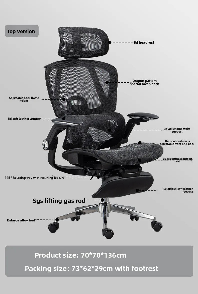 Internet Celebrity Ergonomic Chair Office Chair Back Chair Home Computer Chair Gaming Chair Sturdy and Durable