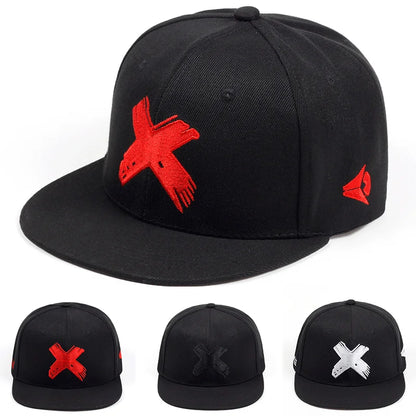 Unisex Simple Letter X Embroidery Hip-hop Hats Spring Autumn Outdoor Adjustable Casual Baseball Caps Sunscreen Hat