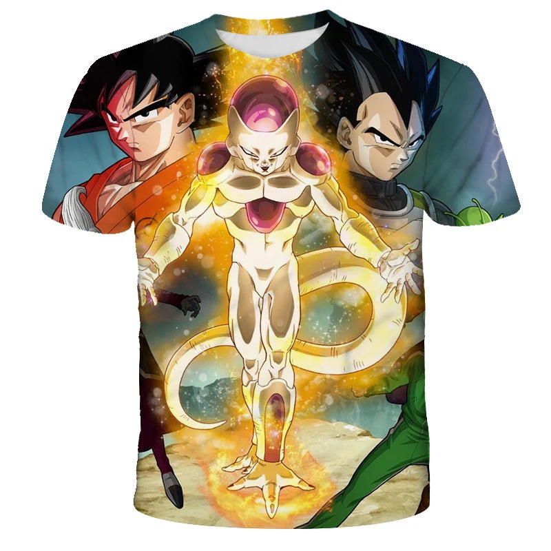Men's T-shirts Dragon Ball Z T-shirt Boys Clothes Children's Clothing Summer Short Sleeve Kids Cartoon Tee Tops Baby Boy T Shirt