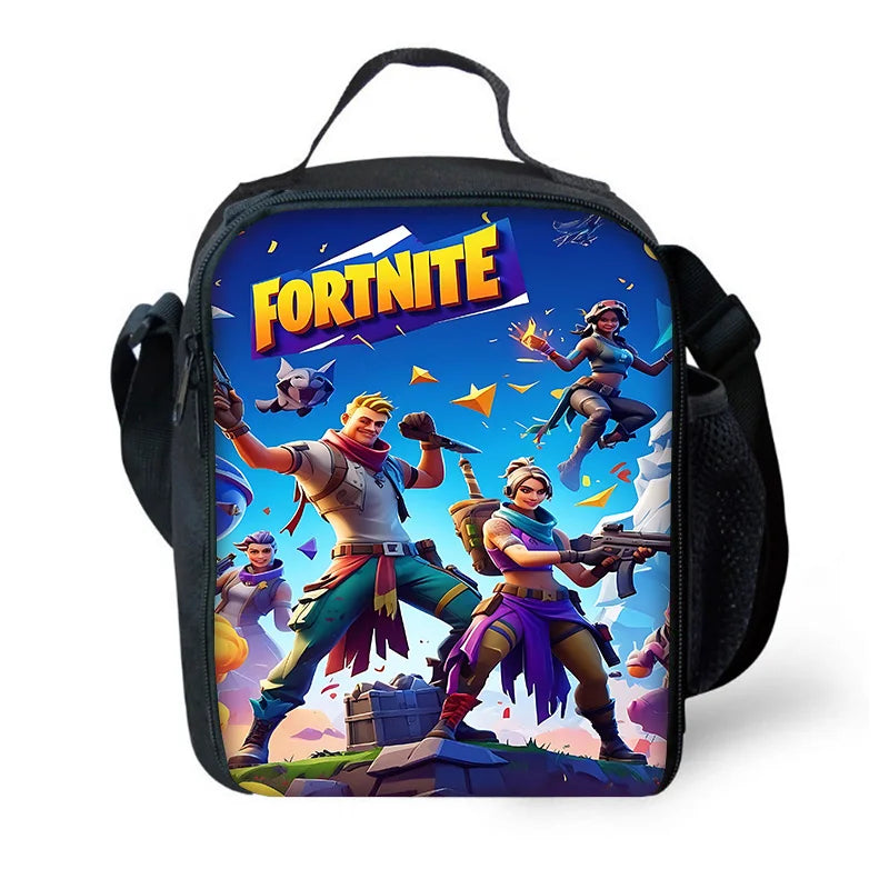 Hot Game Child Backpacks Lunch Bag Pencil Case Pupil Large Capacity School Bags Design-Fortnite For Boy Girl Best Gift