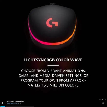 Logitech G203 LIGHTSYNC-mus trådbunden 8000 DPI-sensor RGB Sync 6 knappar mekanisk spänning för kontor och gaming