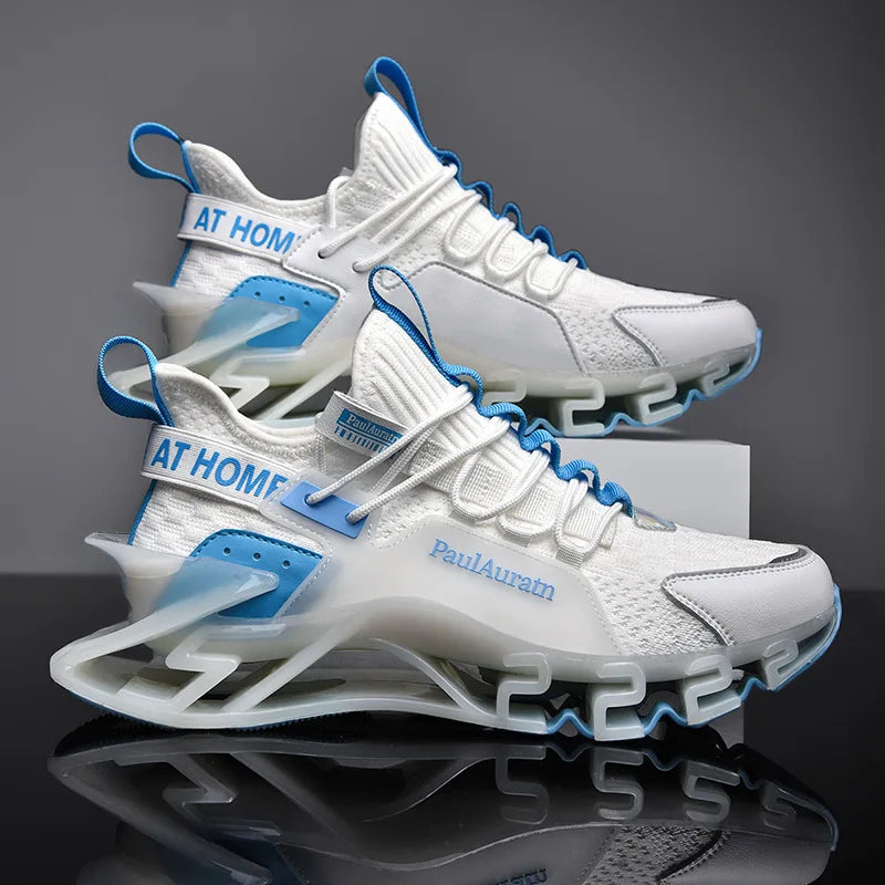 Printemps hommes baskets chaussures décontractées respirantes de haute qualité antidérapant amortissement chaussures de sport en plein air confortable maille chaussures Zapatillas