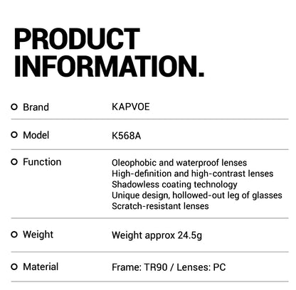 Kapvoe Hiking Sunglasses Camping Fashion Sunglasses for Men Photochromic Cycling Glasses MTB Bike Goggles Fishing Eyewear Sports