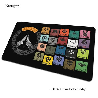 overwatch padmouse 80x40cm gaming mousepad game Halloween Gift large mouse pad gamer computer desk big mat notbook mousemat pc