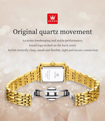 OLEVS 9995 Women's Watch Luxury Elegant Quartz Ladies Wristwatch Top Brand Waterproof Luminous Date Original Watch For Women