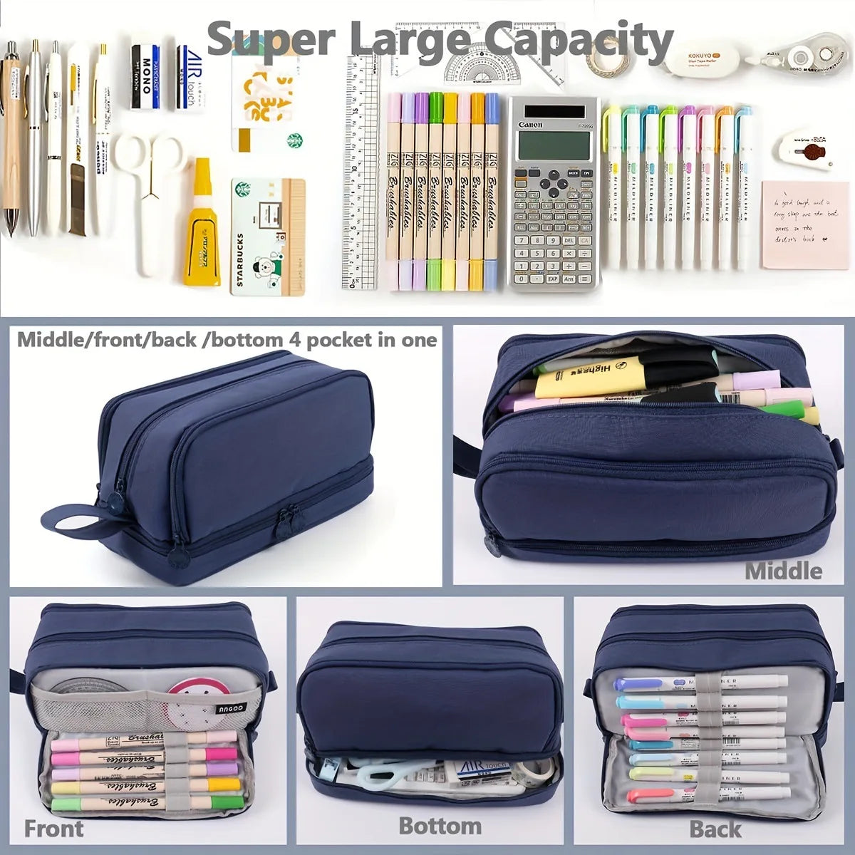 Game Anime Fortnites Student Pencil Case Cute Boy Girl Pencil Bag High-capacity Pencil Case Nylon Pen Case School Kids Stationery