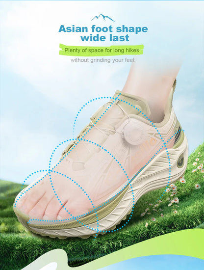 ONEMIX Outdoor hardloopschoenen voor heren, elastische trailschoenen, lichtgewicht, ademende damesschoenen, casual schoenen voor koppels, waterdichte schoenen