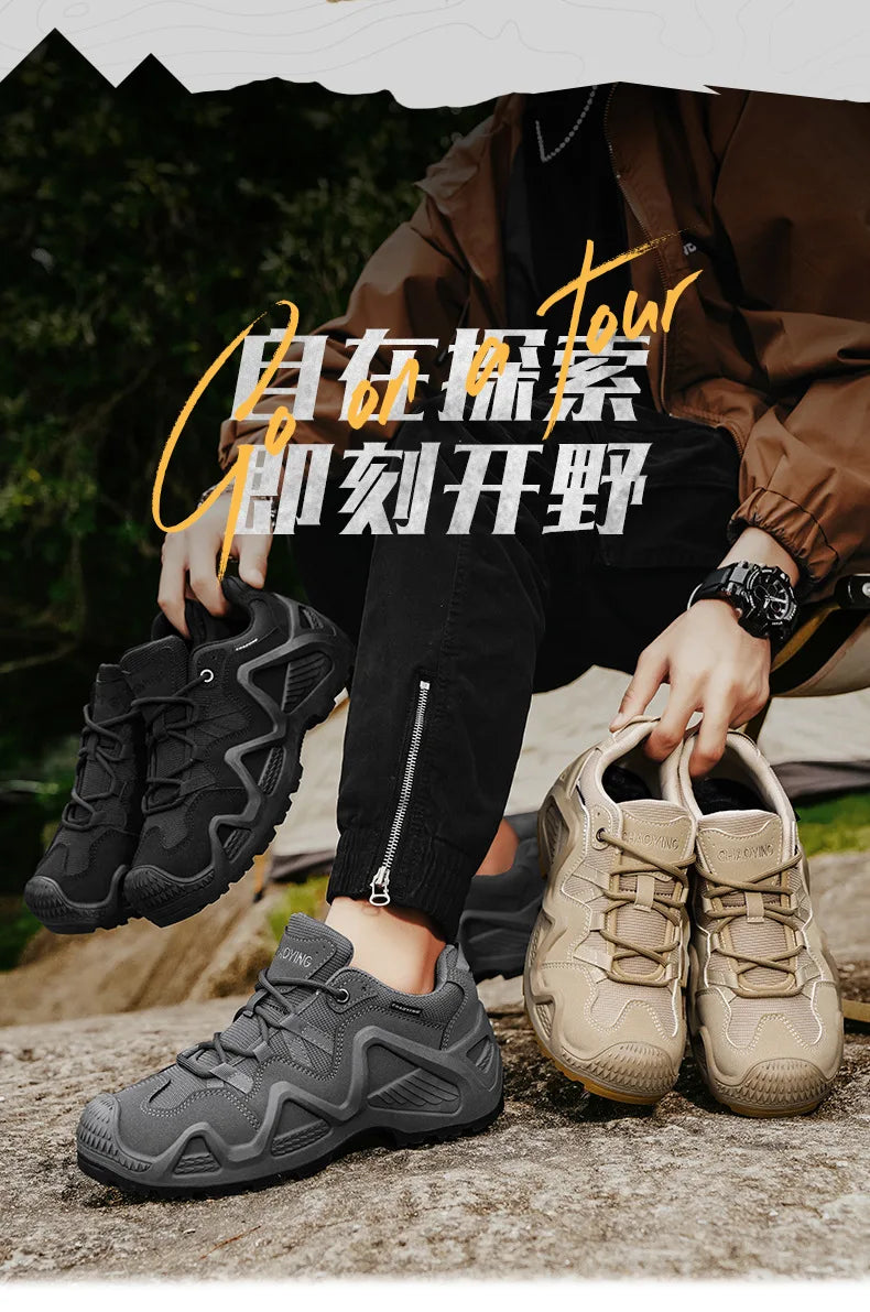 Men's Outdoor Fashion Sneakers New Designer Hiking Shoes Camouflage Breathable Walking Climbing Shoes for Couples