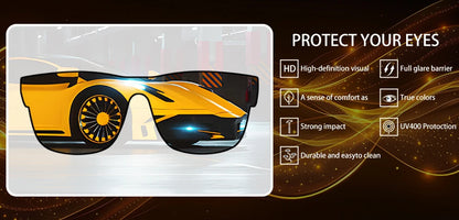 Men's Sunglasses New Arrival Square Polarized Sunglasses Goggles Sun Glasses TR90  With UV Protection