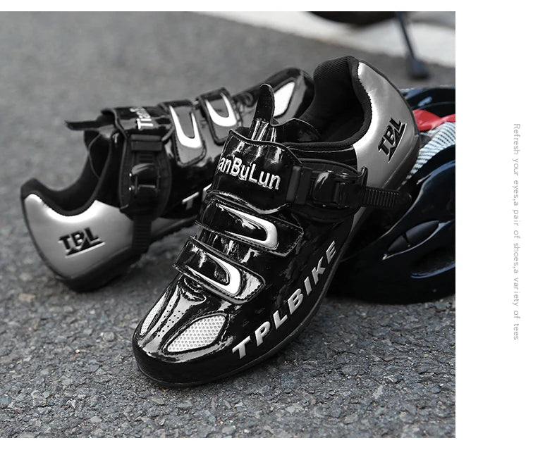 New Men's and Women's Bicycle Shoes,Outdoor Cycling Shoes,Three Functional Soles,Professional Training Shoes