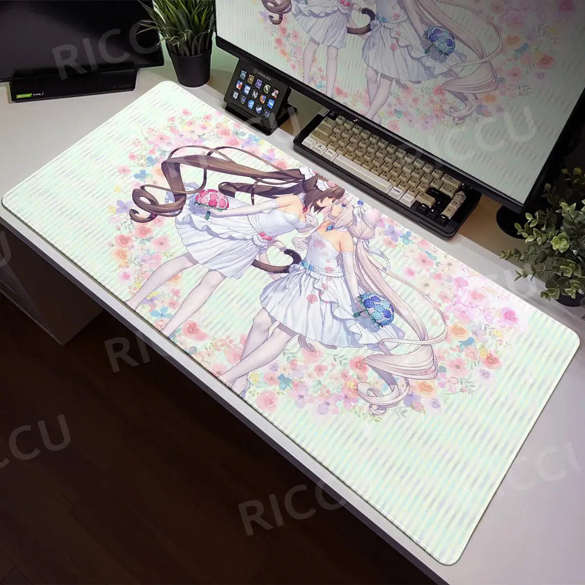 Nekopara XXL Home HD Computer Computer Desk Mouse Anime Large Mouse Pad Office Laptop Computer Desktop mat Game Accessories Tech