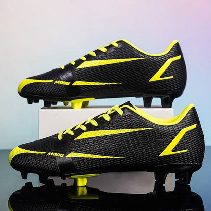 Nouveaux hommes en plein air chaussures de Football crampons pour adultes longues pointes bottes de Football formation chaussures de Sport baskets antidérapant formation unisexe