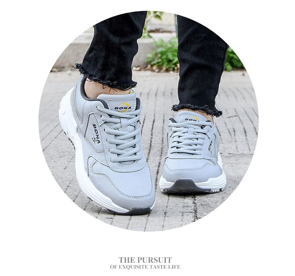 BONA New Designers Classic Sneakers Running Shoes Women Outdoor Sports Shoes Comfortable Running Shoes Ladies Walking Shoes