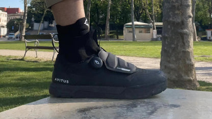 Avitus MTB Shoes for All Mountain Bike Flat Pedals or SPD Cleat Compatible Arcas Cycling Shoes