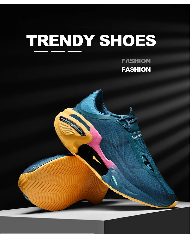 2026 New Men Sports Breathable Lightweight Comfortable Athletic Non-Skid Sneakers Daily Leisure Shopping Walking Marathon Shoes