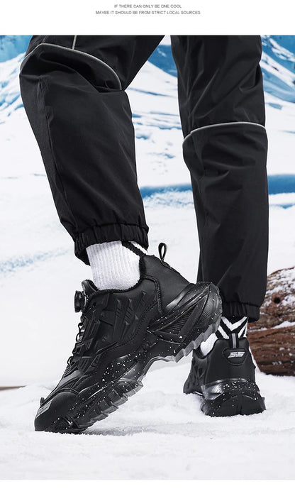 Men's Boots 2025 New Winter Slippers Warm Men Shoes Waterproof Non-Slip Plush Sneakers Male Tennis Shoes Boots Men Sneakers Winter