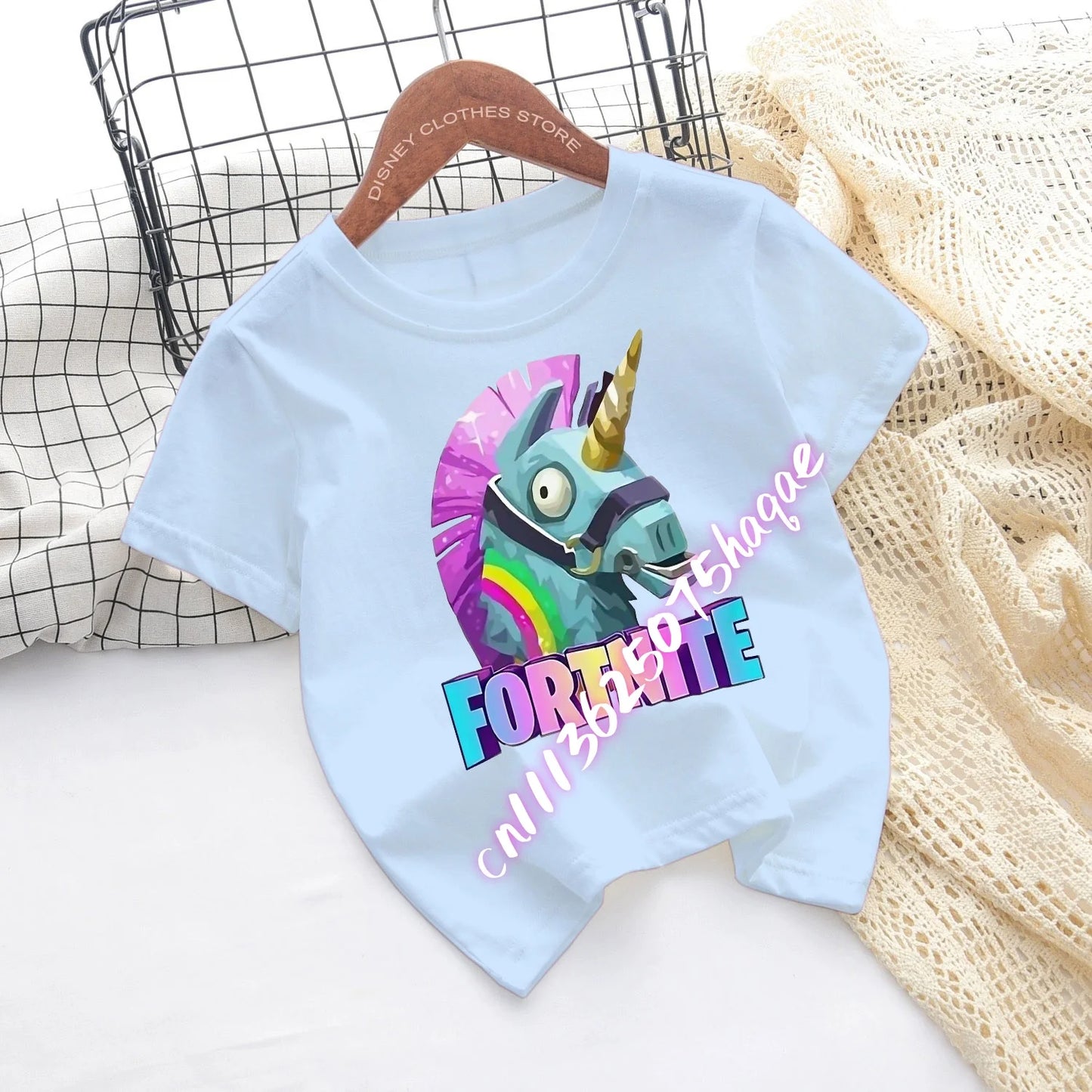Fortnite Children’s T-shirts Game Cartoon Printed Characters Fortress Night Tees Game Short Sleeve Tops Summer Boys and Girls Clothes