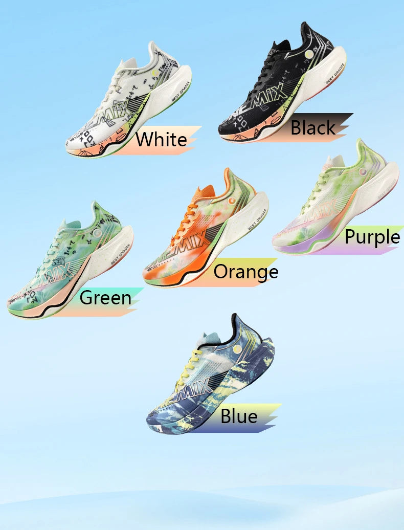 ONEMIX Nowe buty do biegania maratońskiego z podeszwą z nylonu i włókna węglowego – amortyzujące, profesjonalne, zapewniające stabilne wsparcie, ultralekkie, z doskonałym odbiciem