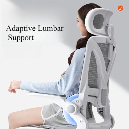 Ergonomic Gaming Chair with 3D Lumbar Support, Breathable Mesh Office Chair, Racing Style High-Density Sponge Seat, Adjustable Swivel Computer Desk Chair
