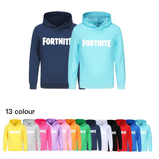 Kids Fortnite Baby Cartoon Clothing Hoodie Unisex Boys Long Sleeve Hooded Sweatshirts Youth Girls Casual Coats 1354