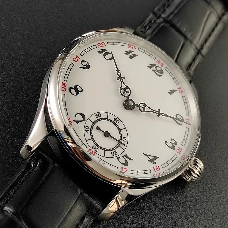 Men's Manual Mechanical Watch Roasted Blue Pin Seagull ST3621 Vintage Business Men's Waterproof Genuine Leather Watch