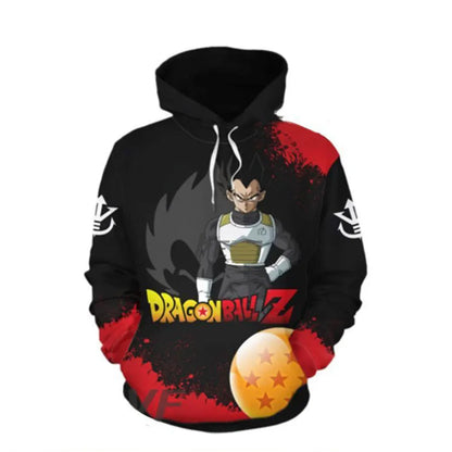 Dragon Ball Hoodie for Boys and Girls, New Autumn and Winter Style Creative Loose and Versatile Hooded Sweatshirt